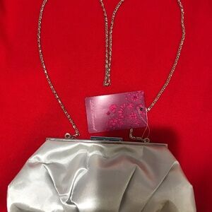 Elegant Silver Evening Clutch
